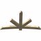 Ekena Millwork Alberta Rough Sawn Timber Gable Bracket, Douglas Fir, 84"W x 49"H x 4"D x 6"F, 14/12 Pitch GBW084X49X0406ALB00RDF - alternate 2